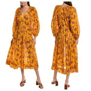 A.L.C Sayer Midi Dress Floral Cotton